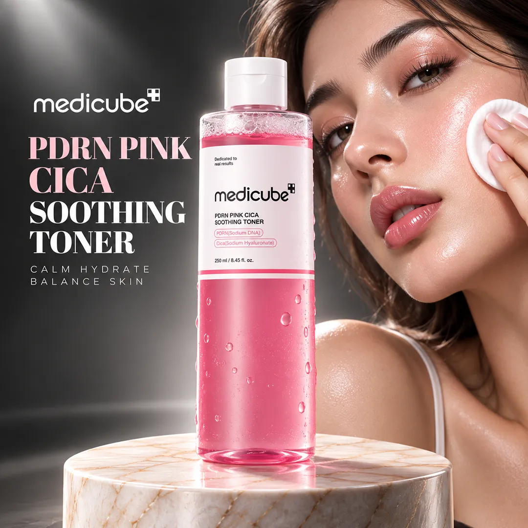 MEDICUBE PDRN PINK CICA SOOTHING TONER 250ML