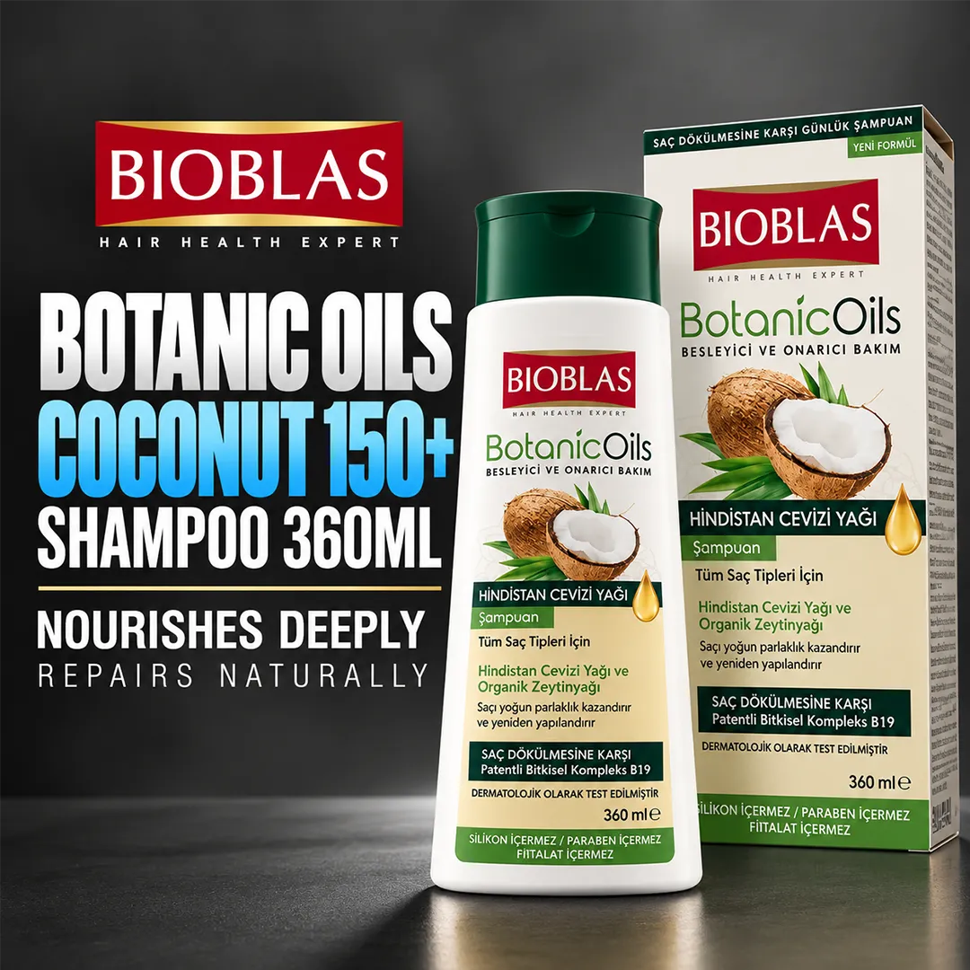 BIOBLAS SHAMPOO 360ML BOTANIC OILS COCONUT 150+