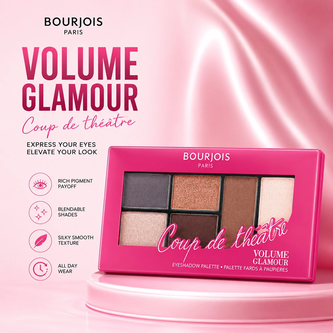 BOURJOIS VOLUME GLAMOUR EYE SHADOW PALETTE