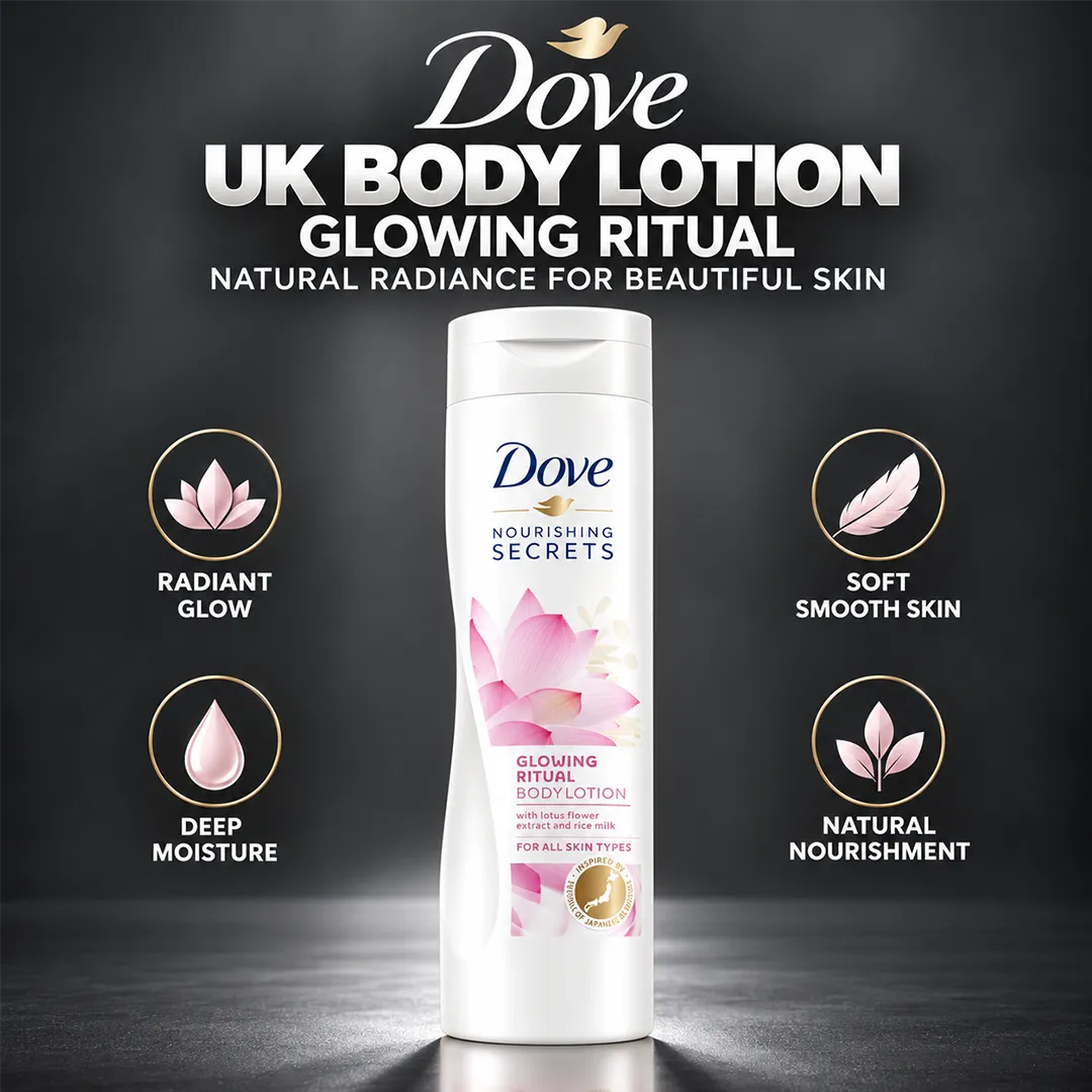 DOVE UK BODY LOTION 400ML GLOWING RITUAL