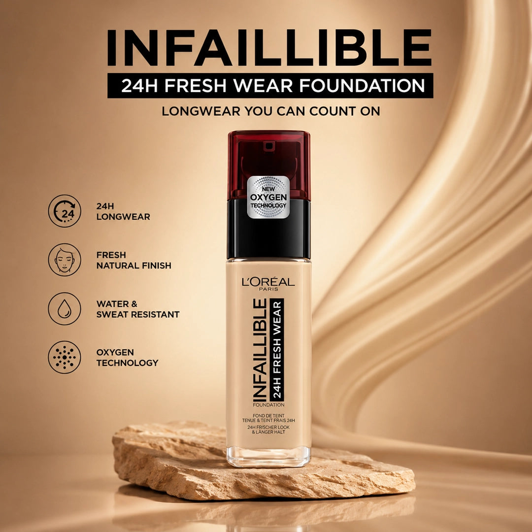 LOREAL INFAILLIBLE FOUNDATION 24H FRESH WEAR