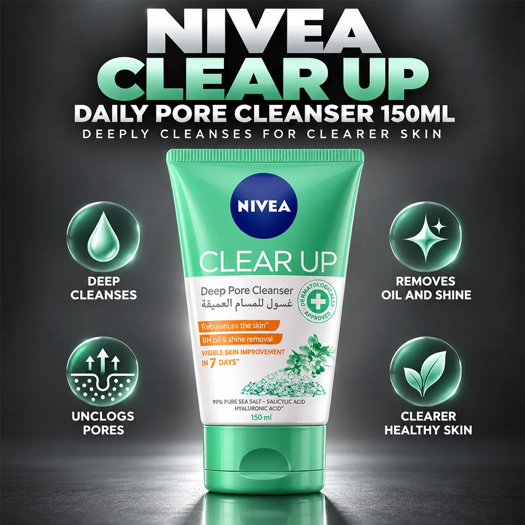 NIVEA DAILY PORE CLEANSER 150ML CLEAR UP