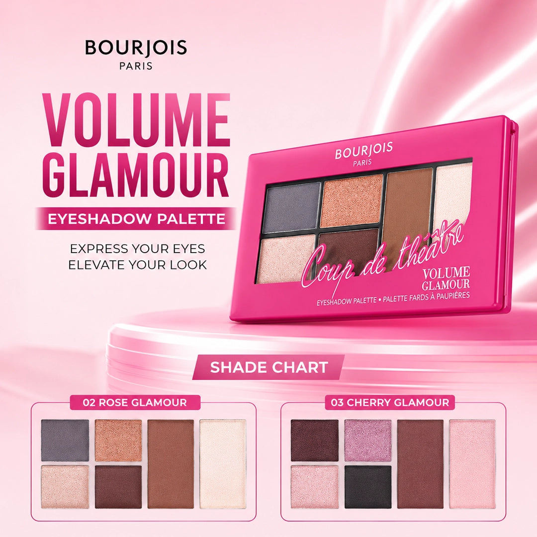 BOURJOIS VOLUME GLAMOUR EYE SHADOW PALETTE