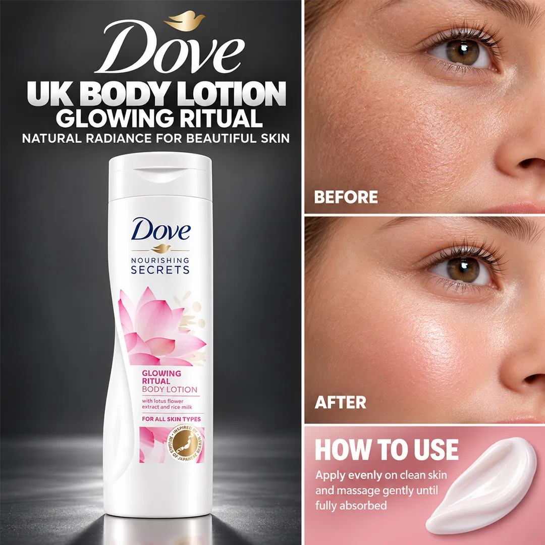 DOVE UK BODY LOTION 400ML GLOWING RITUAL