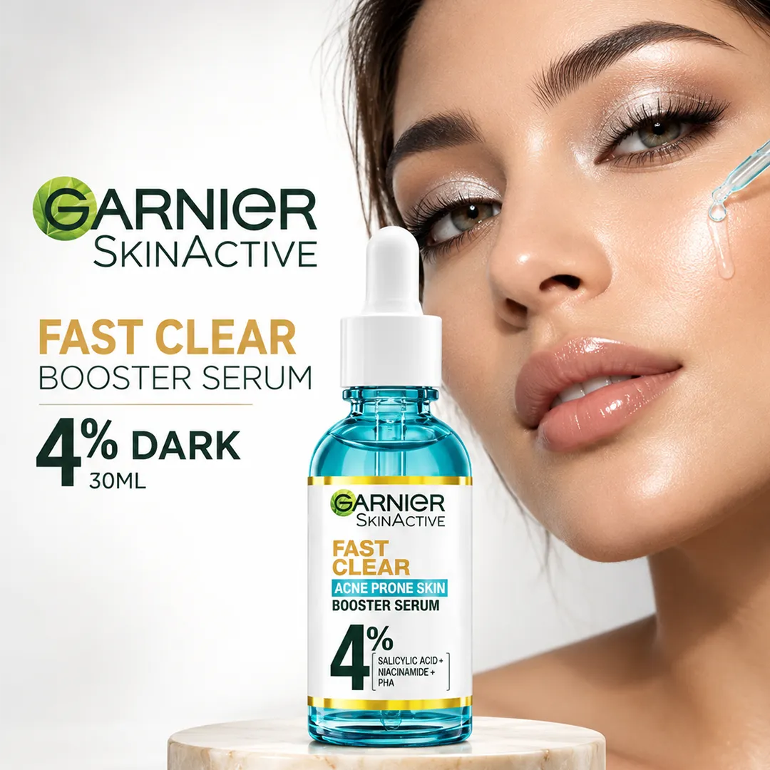 GARNIER SKINACTIVE FAST CLEAR BOOSTER SERUM 4% DARK 30ML