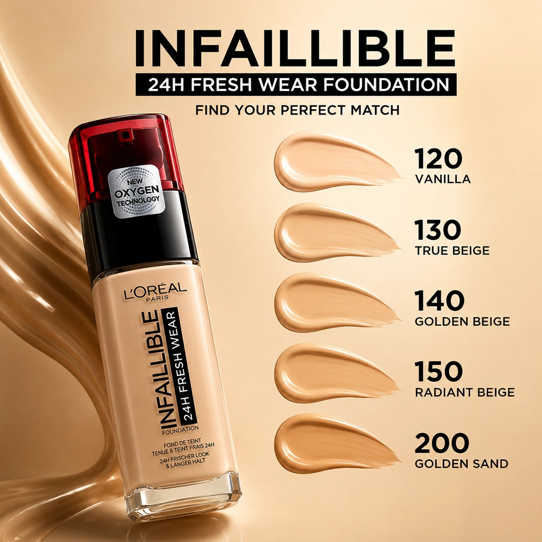 LOREAL INFAILLIBLE FOUNDATION 24H FRESH WEAR