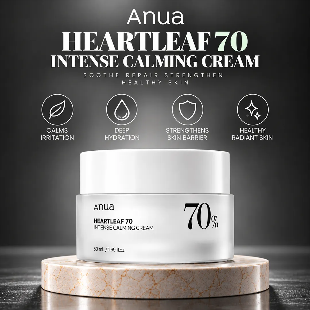 ANUA HEARTLEAF 70 INTENSE CALMING CREAM 50ML