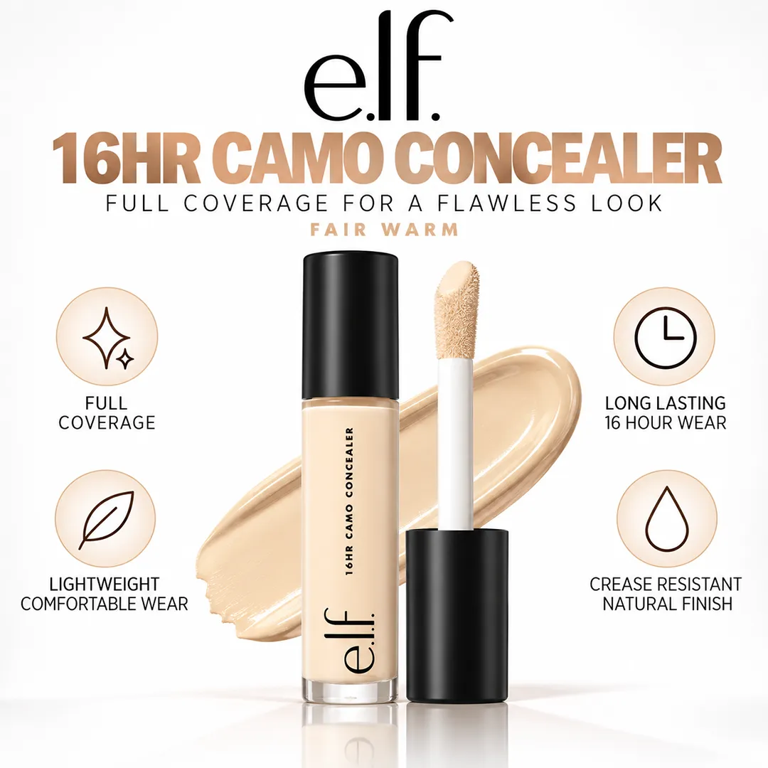 ELF 16HR CAMO CONCEALER 6ML FAIR WARM