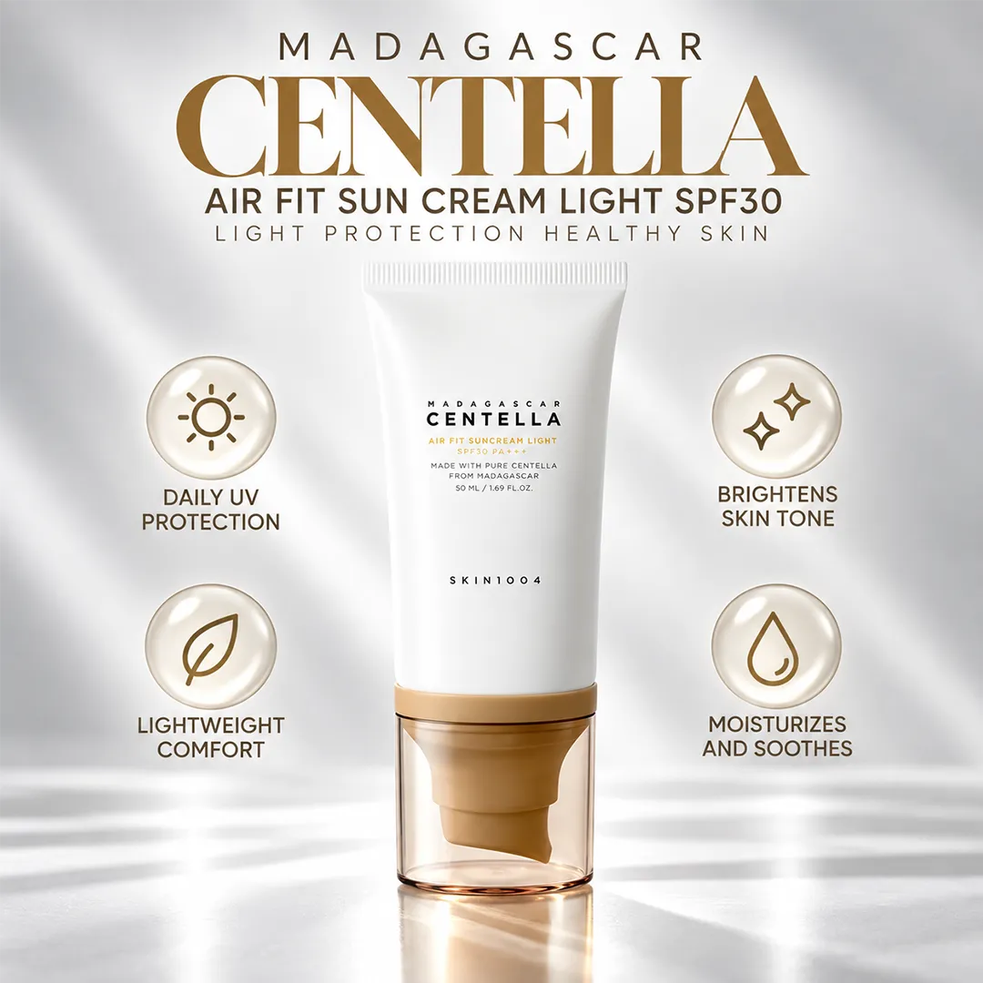 MADAGASCAR GENTELLA AIR FIT SUN CREAM LIGHT SPF30 50ML