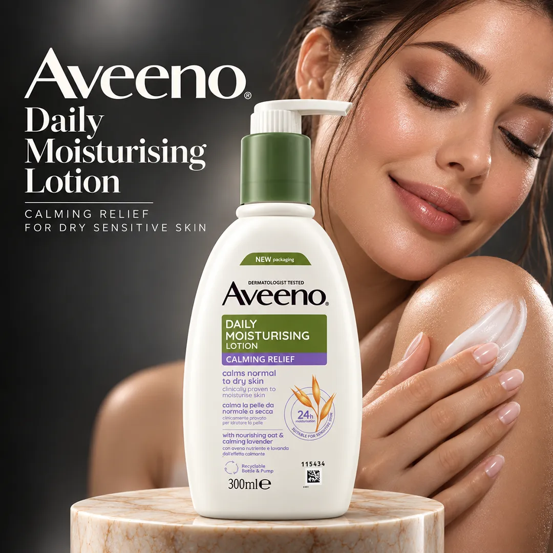 AVEENO BODY LOTION 300ML DAILY MOISTURISING CALMING RELIEF
