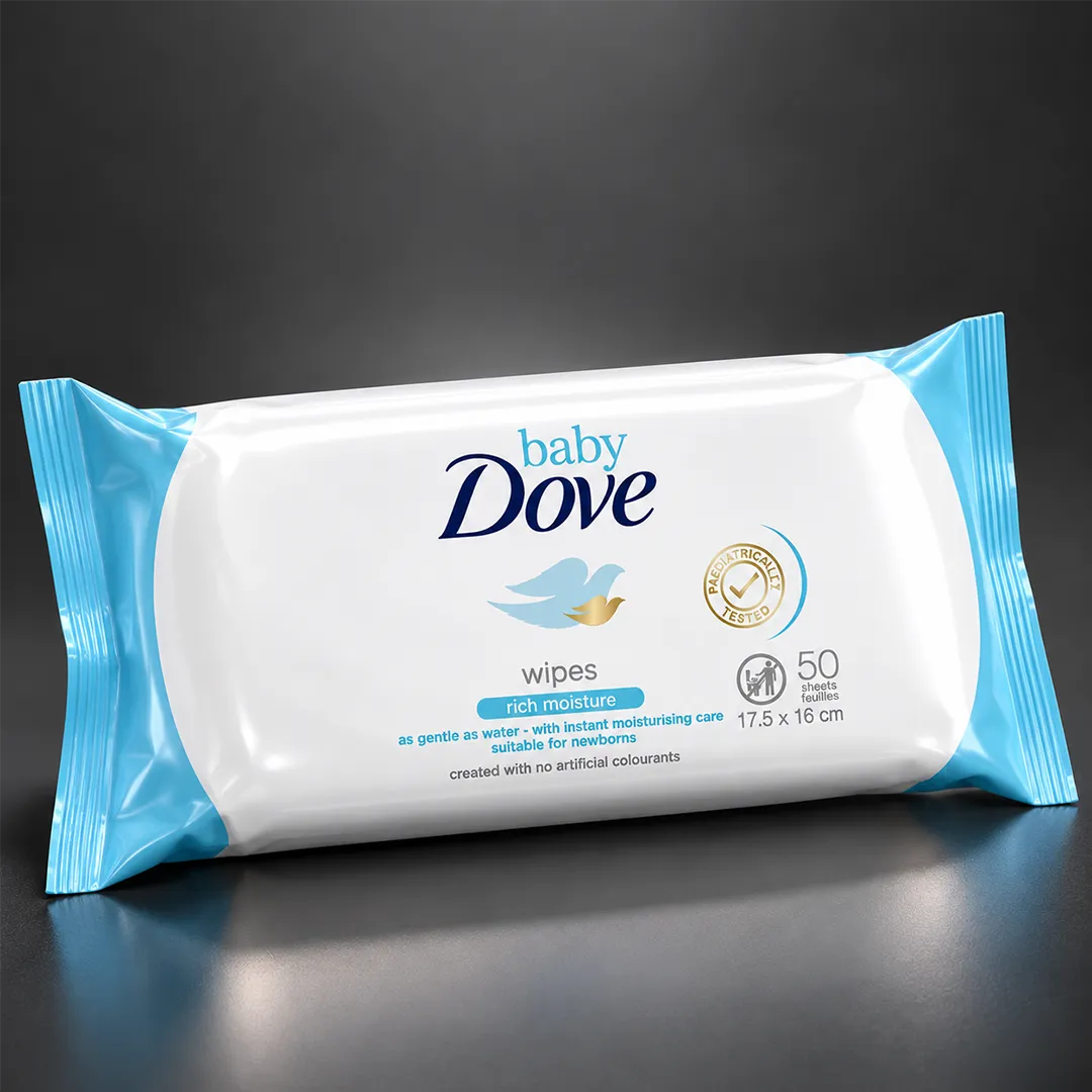 DOVE BABY WIPES 50CS