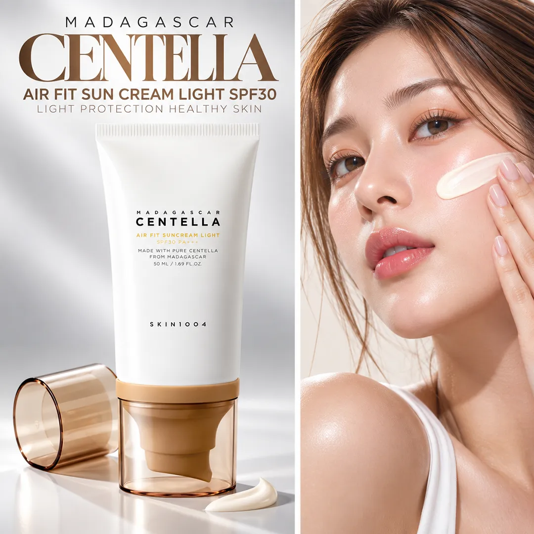 MADAGASCAR GENTELLA AIR FIT SUN CREAM LIGHT SPF30 50ML