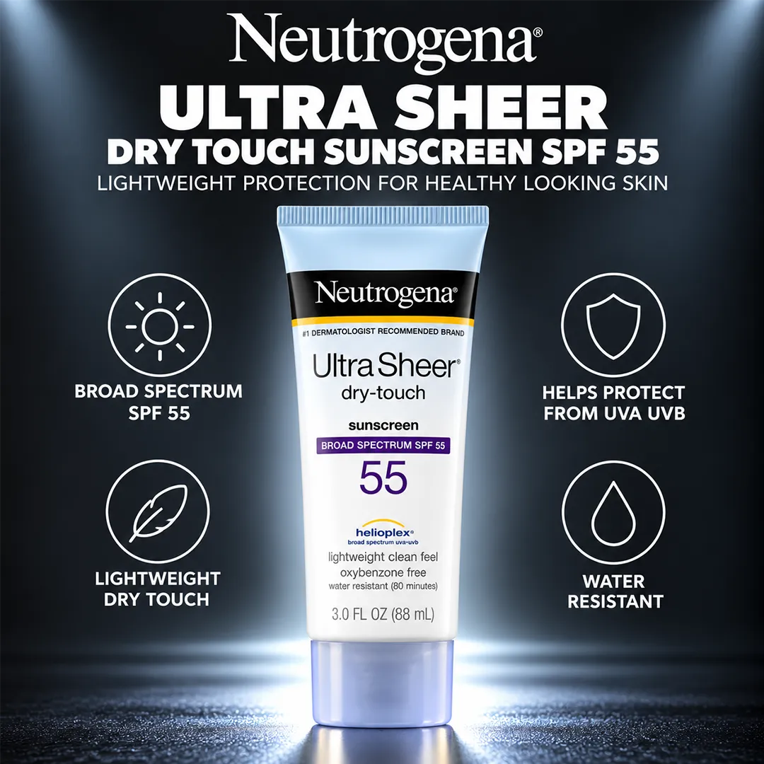 NEUTROGENA SUNSCREEN ULTRA SHEER DRY TOUCH SPF55 88ML