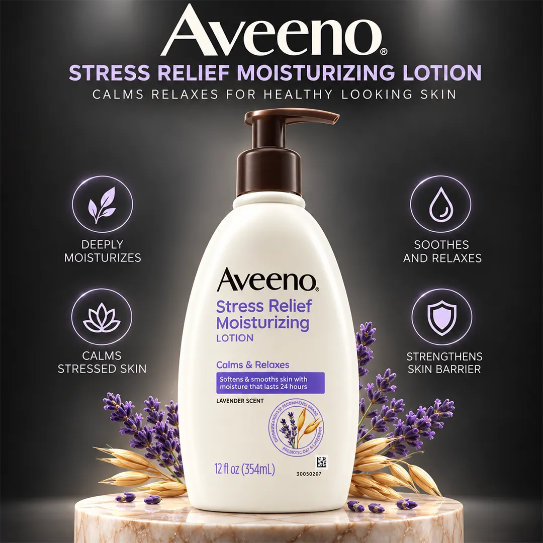 AVEENO BODY LOTION 354ML STRESS RELIEF CALMS  RELAXES