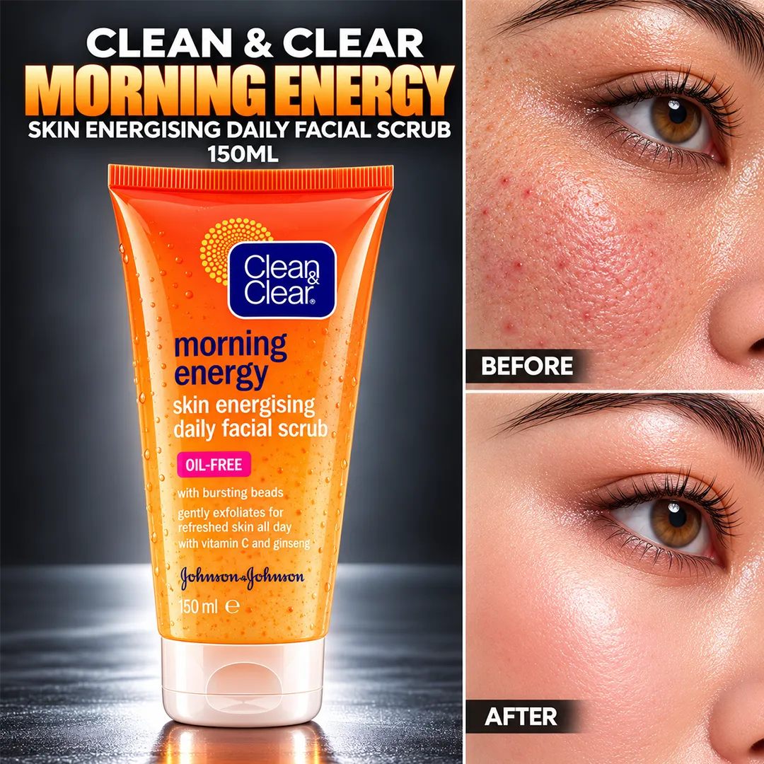 CLEAN CLEAR MORNING ENERGY DAILY FACIAL SCRUB 150ML