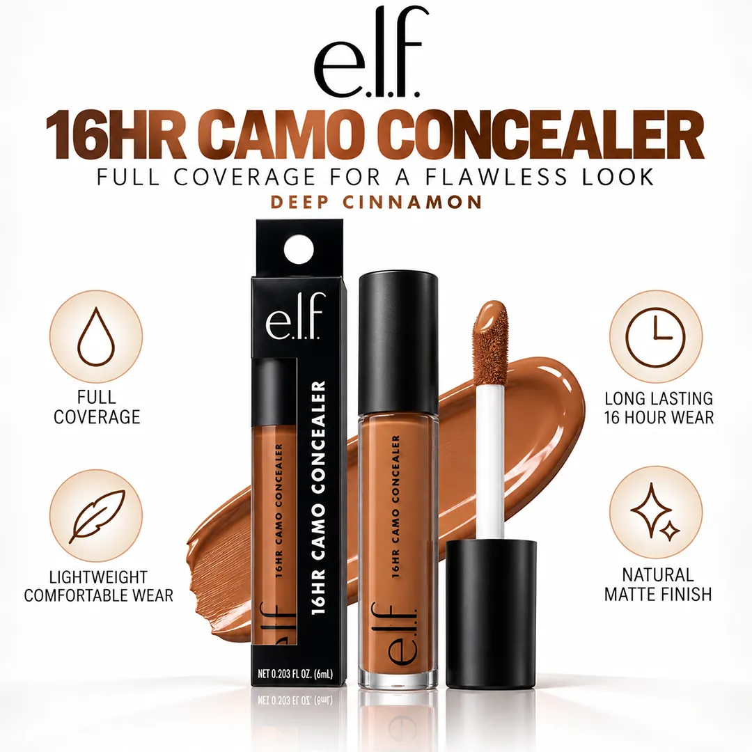 ELF 16HR CAMO CONCEALER 6ML DEEP CINNAMON