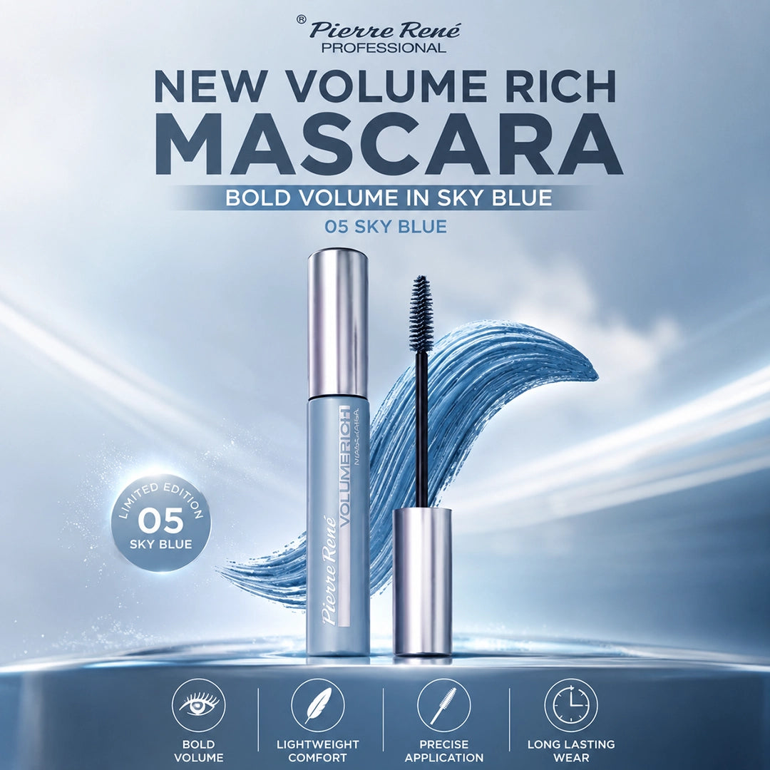 PIERRE RENE NEW VOLUME RICH MASCARA 05 SKY BLUE