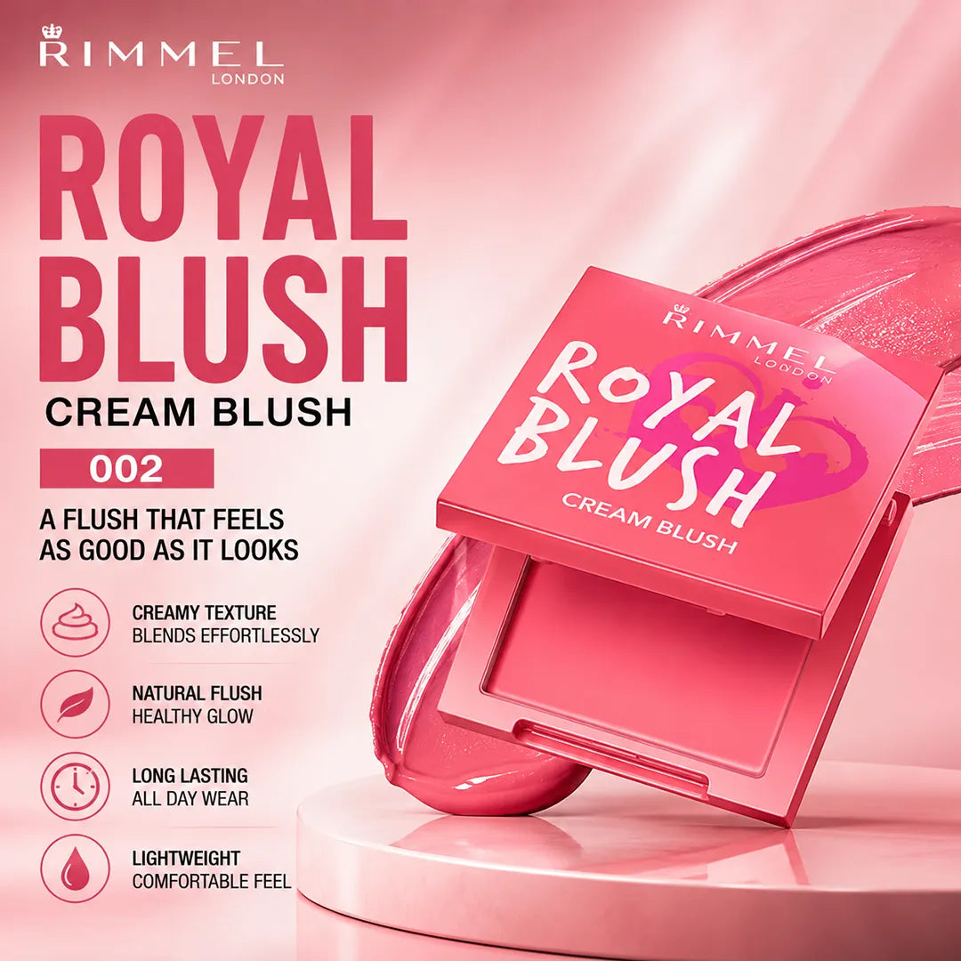 RIMMEL ROYAL BLUSH CREAM BLUSH 002