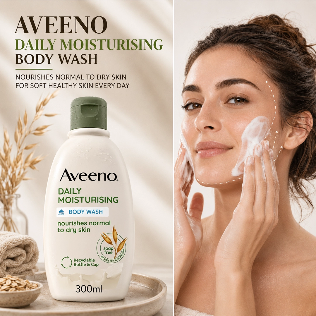 AVEENO DAILY MOISTURISING BODY WASH 300ML