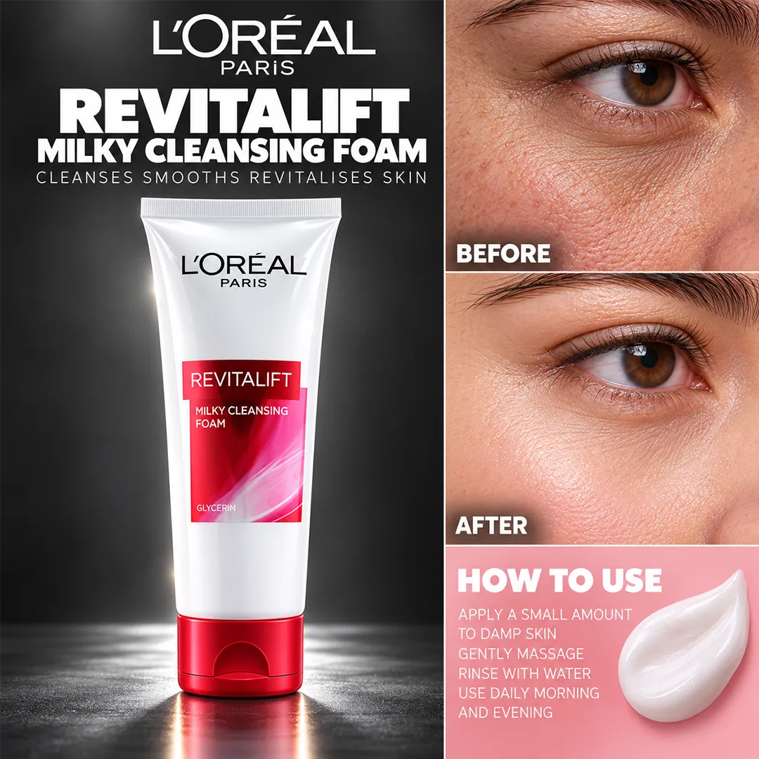 LOREAL REVITALIFT MILKY CLEANSING FOAM 100ML