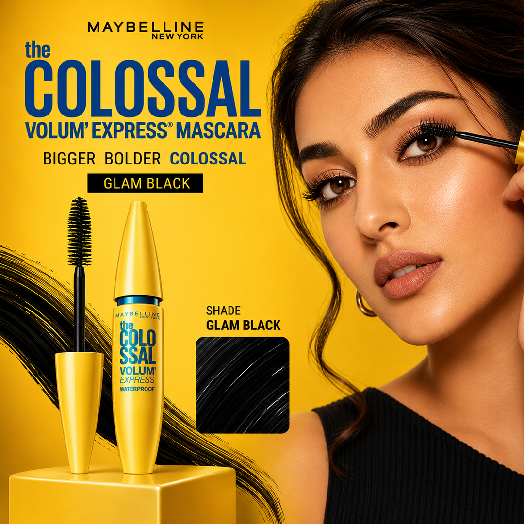 MAYBELLINE MASCARA VOLUM EXPRESS COLOSSAL GLAM BLACK