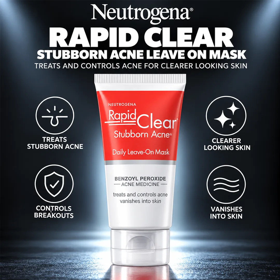 NEUTROGENA RAPID CLEAR STUBBORN ACNE LEAVE ON MASK 2OZ
