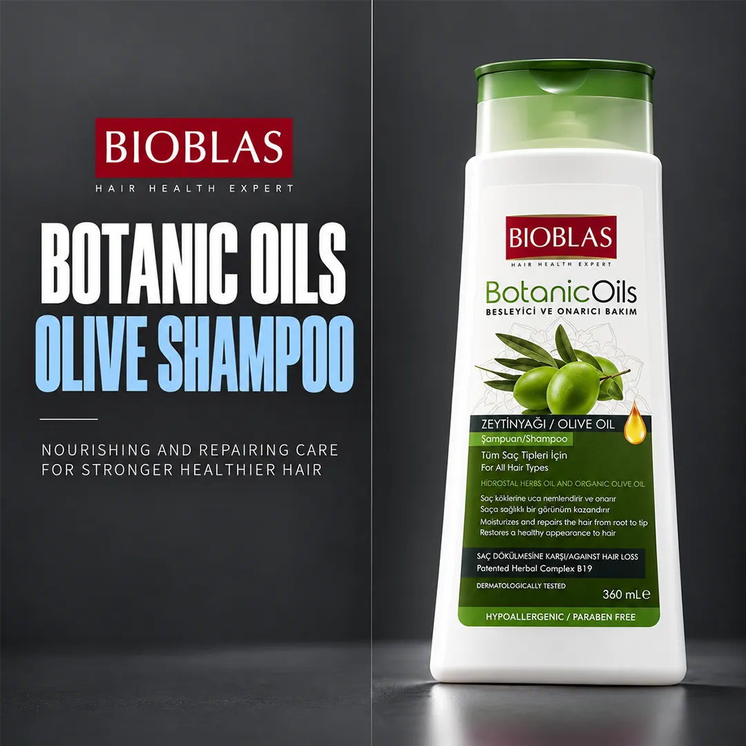 BIOBLAS SHAMPOO 360ML BOTANIC OILS OLIVE