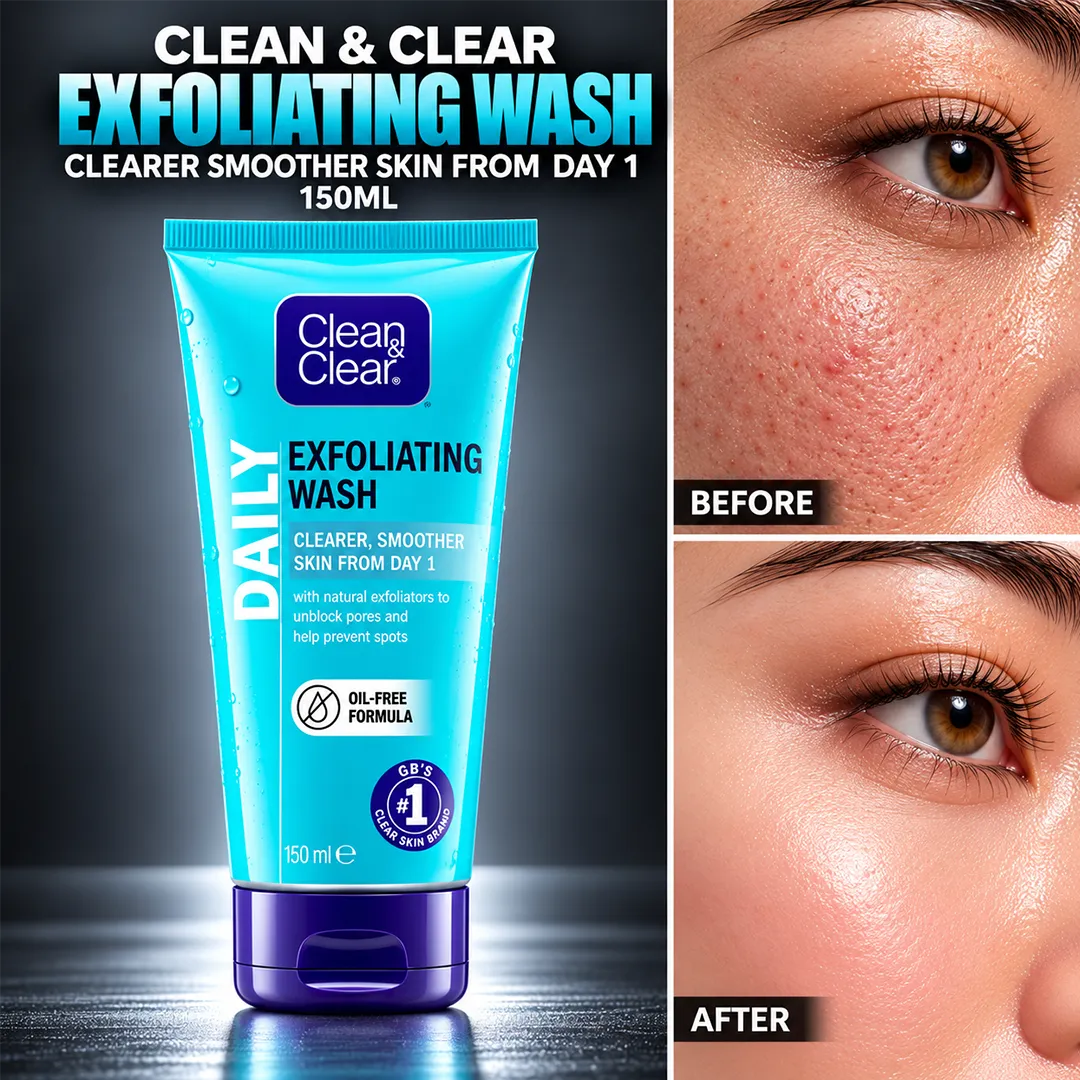 CLEAN CLEAR EXFOILATING FACE WASH 150ML