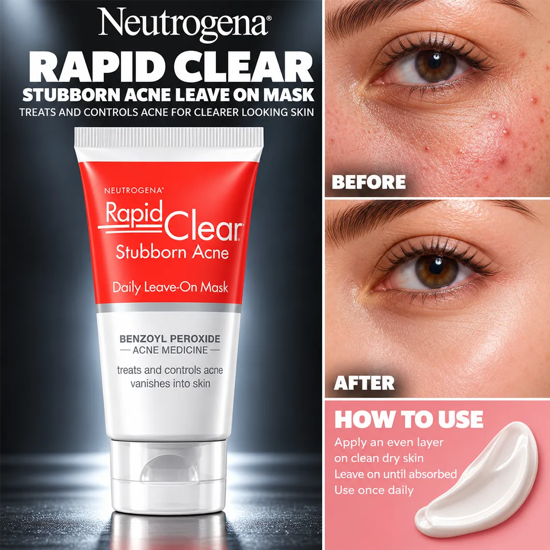 NEUTROGENA RAPID CLEAR STUBBORN ACNE LEAVE ON MASK 2OZ