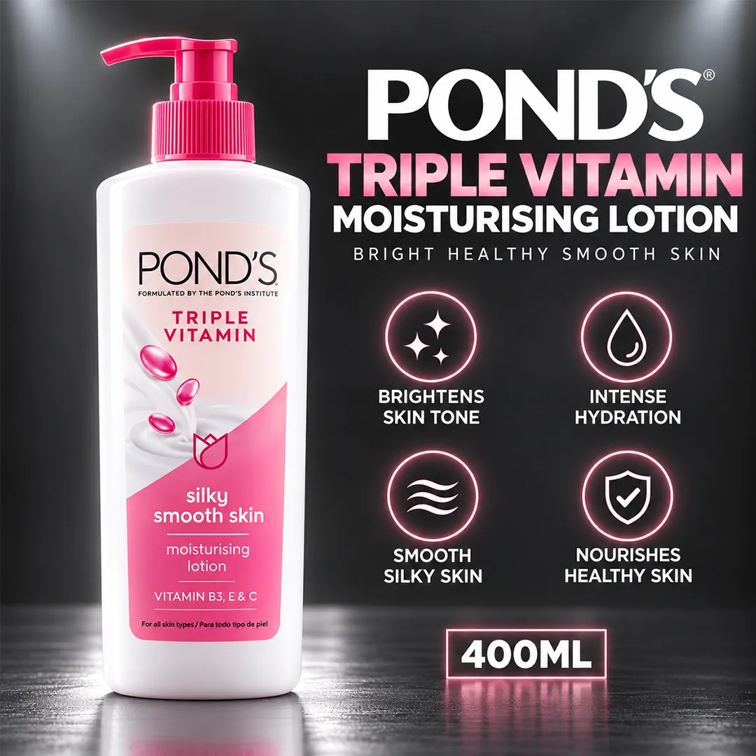 PONDS PAK TRIPPLE VITAMIN LOTION 400ML