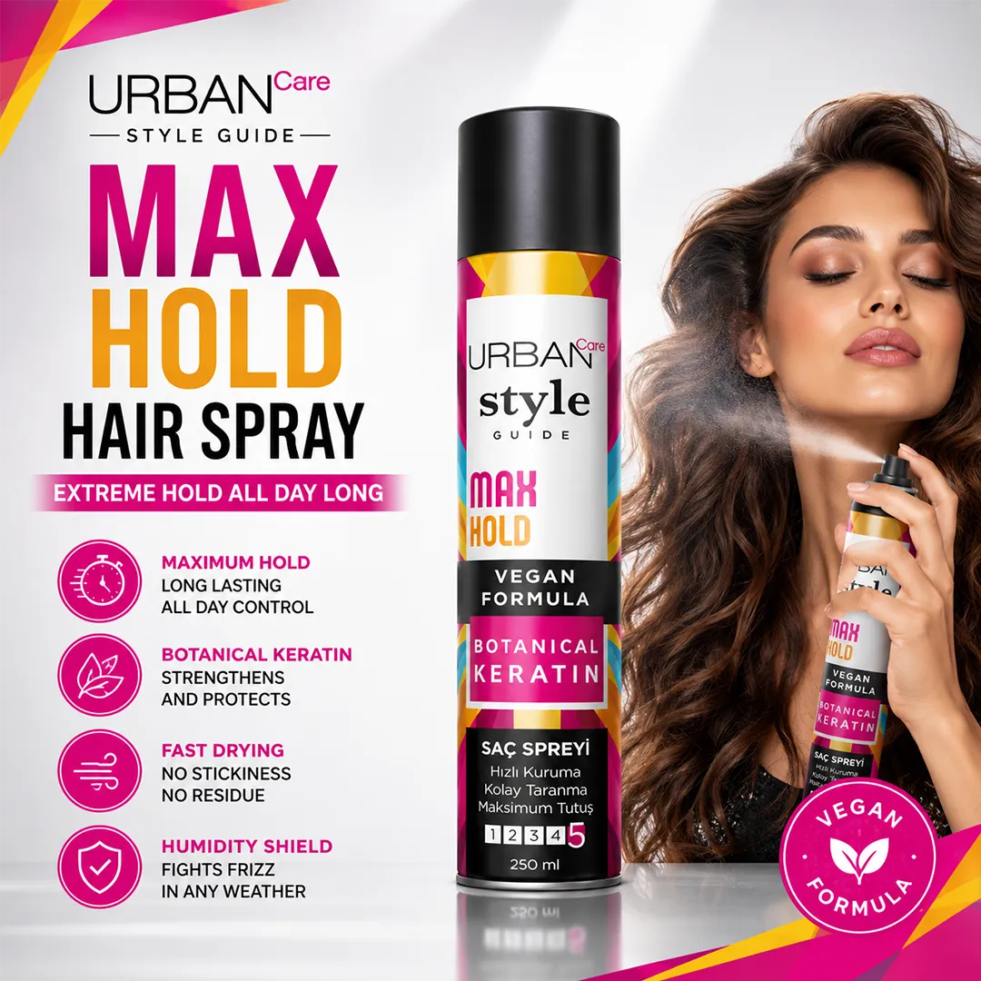 URBAN CARE STYLE MAX HOLD HAIR SPRAY 250ML