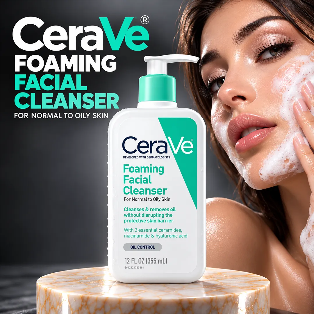 CERAVE FOAMING FACIAL CLEANSER 355ML OIL CONTROL