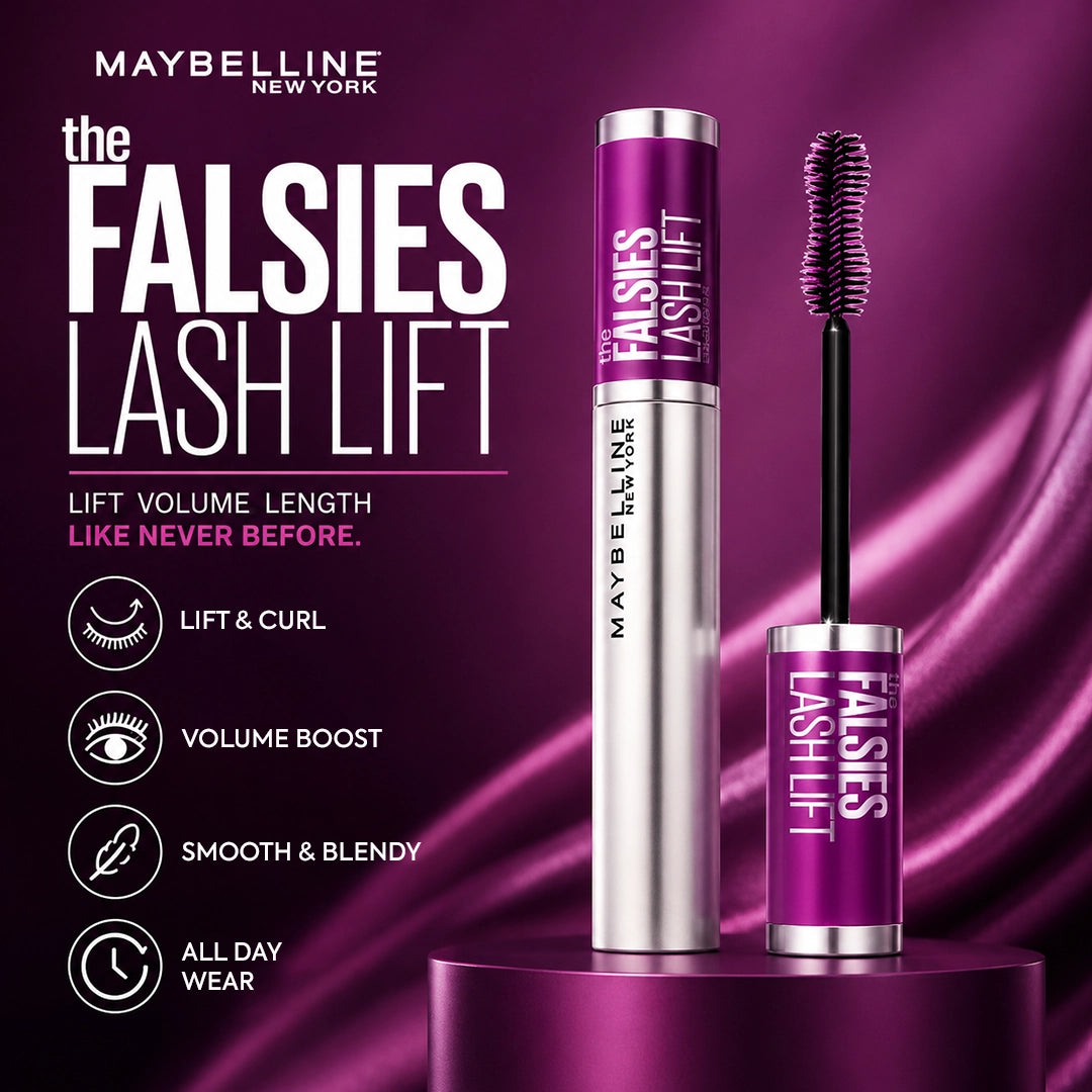 MAYBELLINE MASCARA FALSIES LASH LIFT 01 BLACK