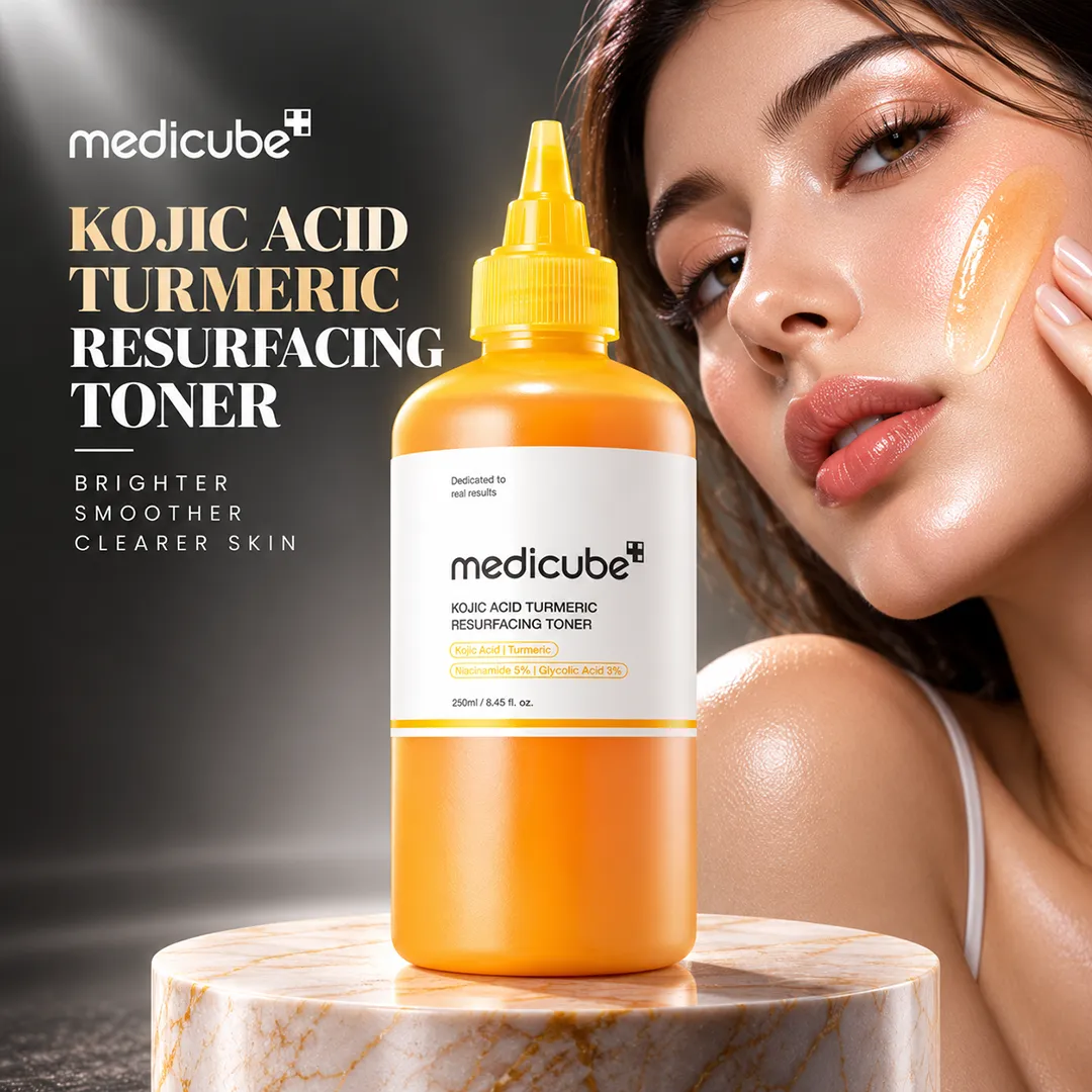 MEDICUBE KOJIC ACID TURMERIC RESURFACING TONER 250ML