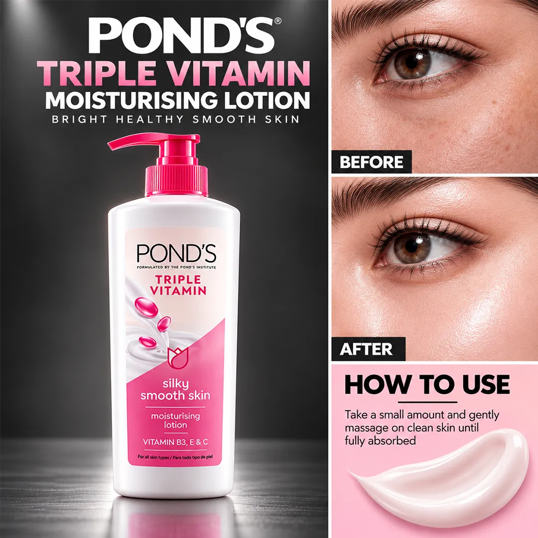 PONDS PAK TRIPPLE VITAMIN LOTION 400ML