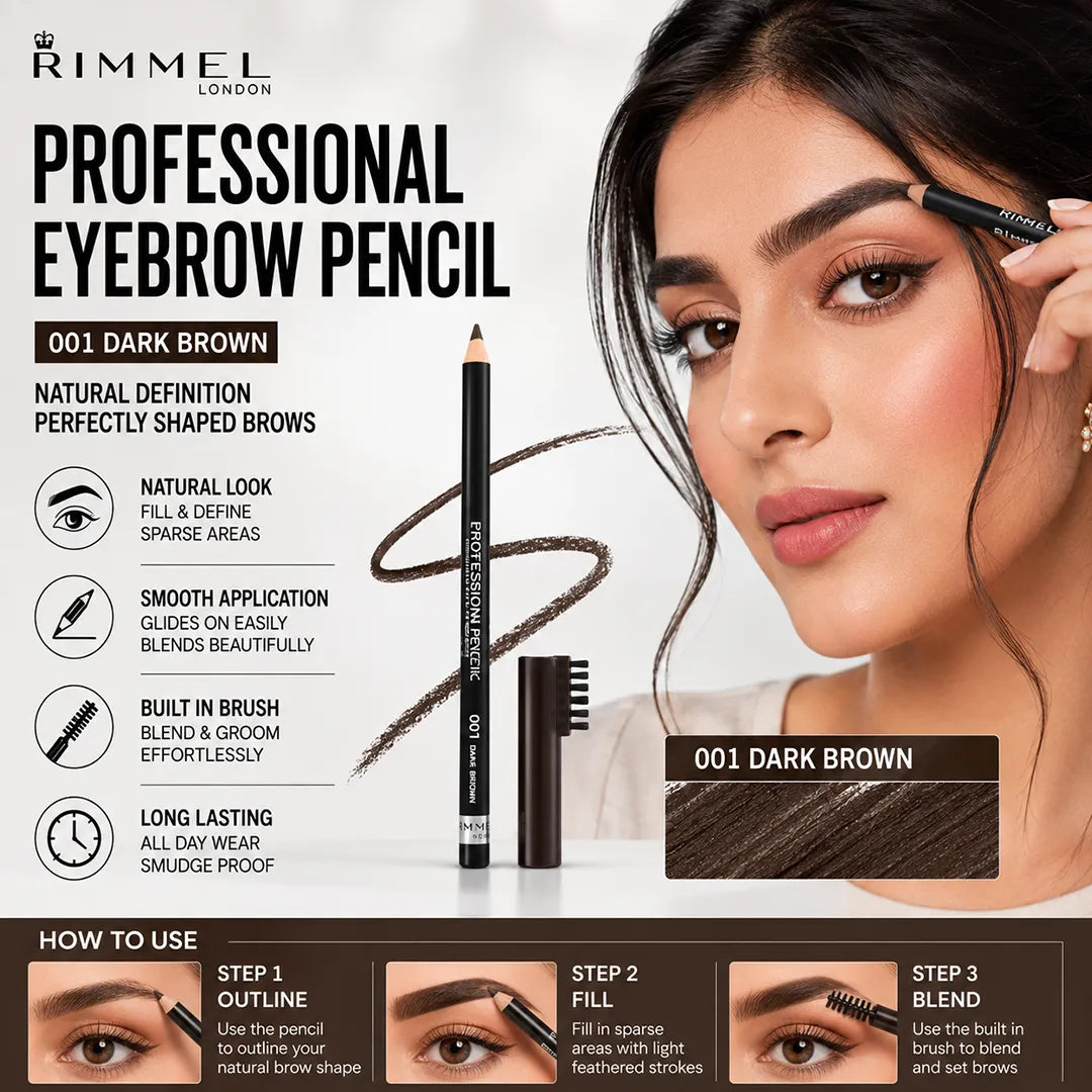 RIMMEL PROFESSIONAL EYEBROW PENCIL 001