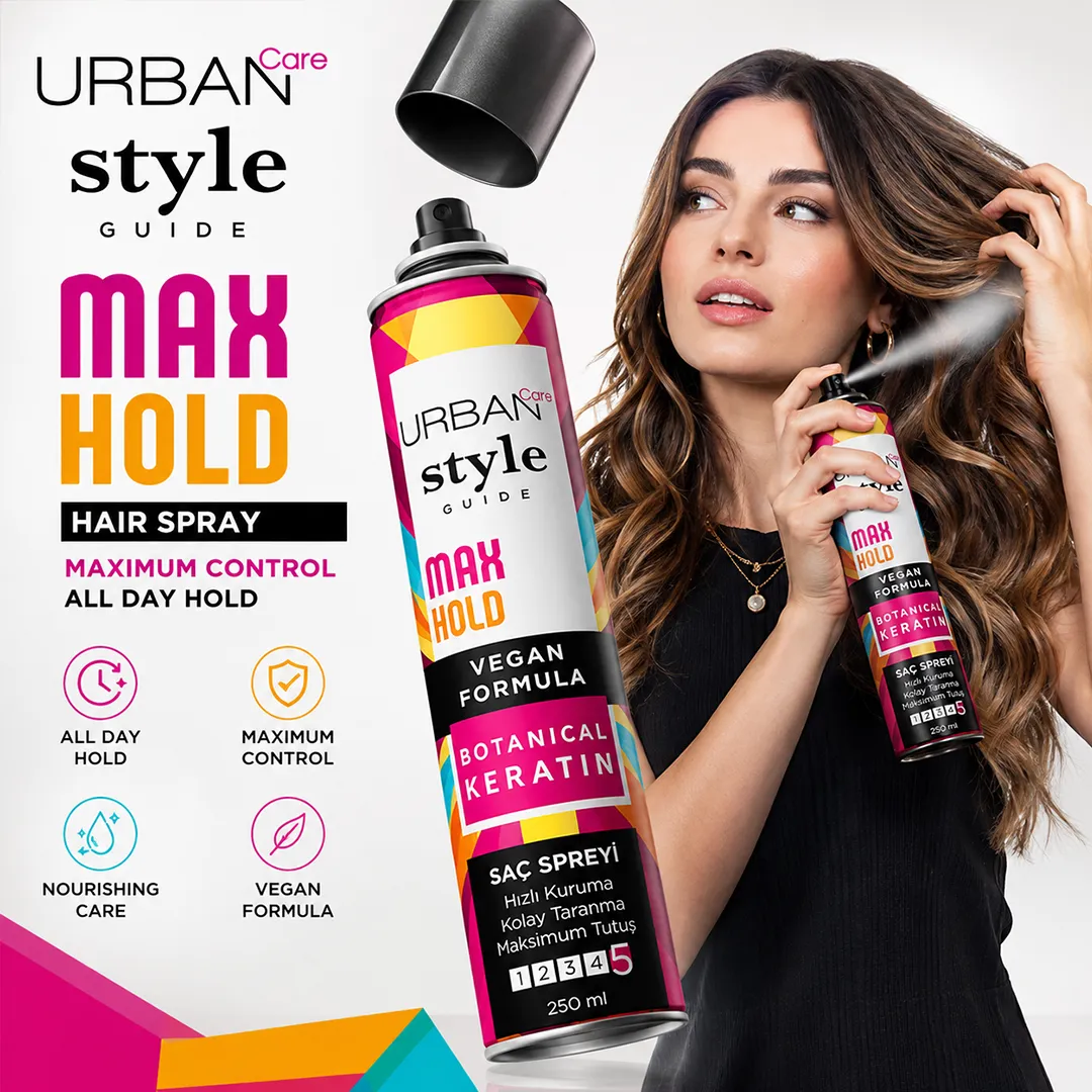 URBAN CARE STYLE MAX HOLD HAIR SPRAY 250ML
