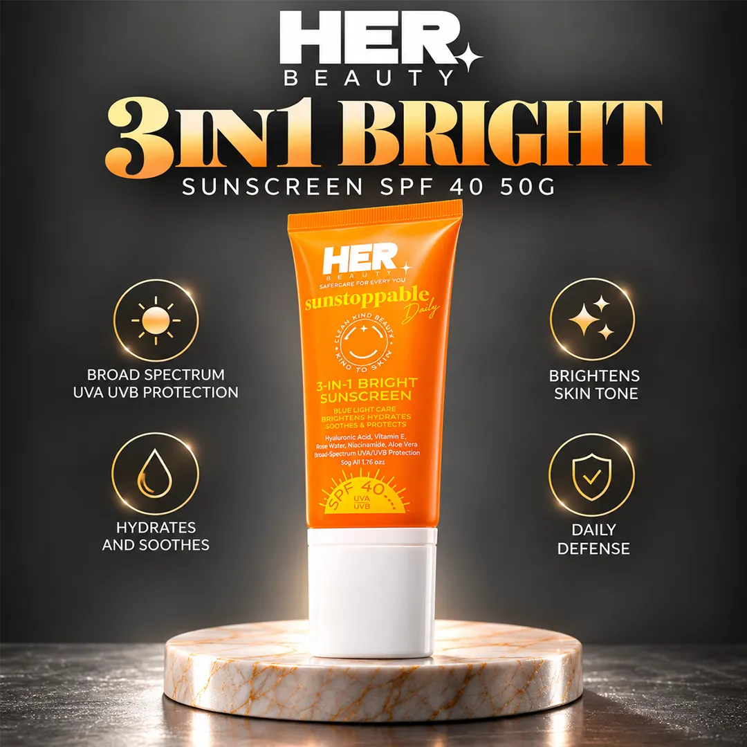 HER BEAUTY 3IN1 BIRGHT SUNSCREEN SPF 40 50G