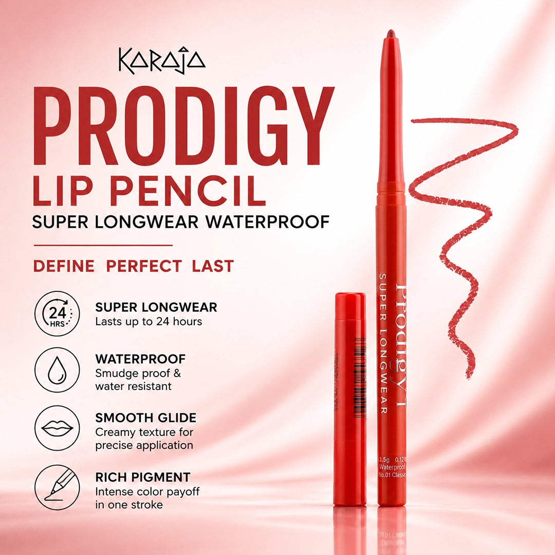 KARAJA PRODIGY LIP PENCIL SUPER LONGWEAR WATERPROOF