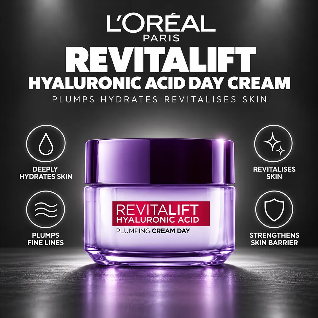 LOREAL REVITALIFT HYALURONIC ACID DAY CREAM 50ML