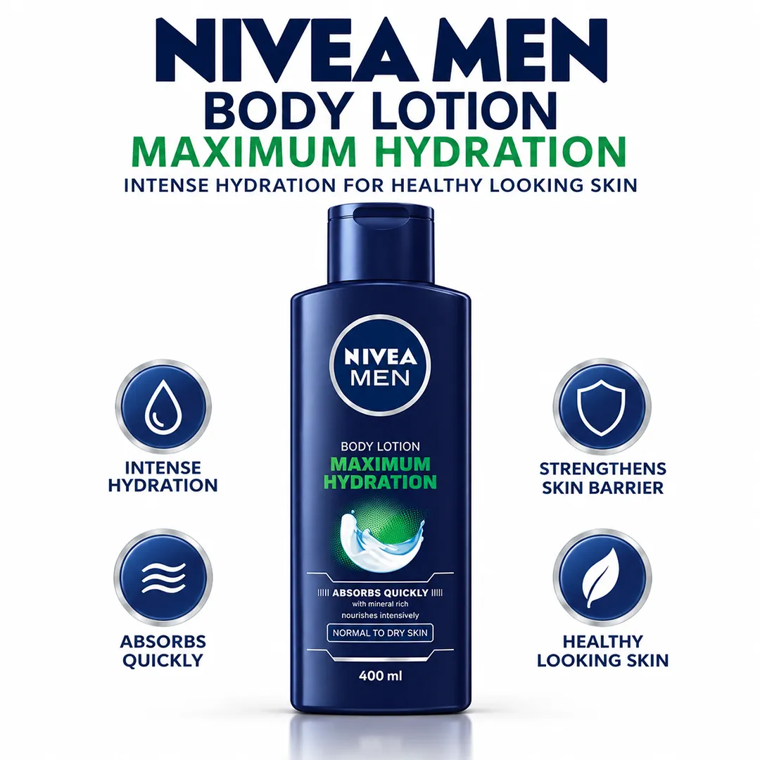 NIVEA BODY LOTION 400ML MAXIMUM HYDRATION