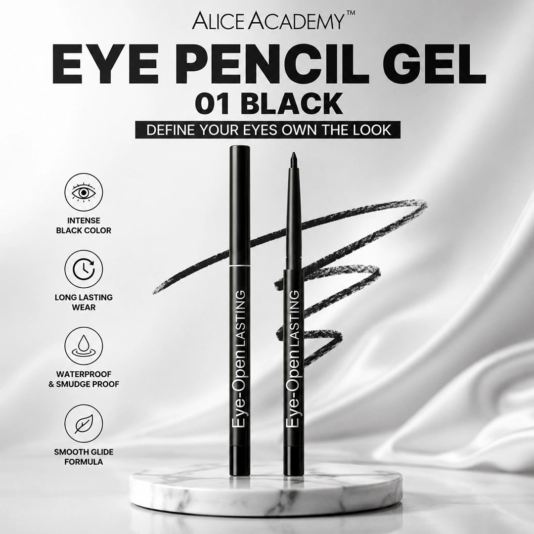 ALICE ACADEMY EYE PENCIL GEL 01 BLACK