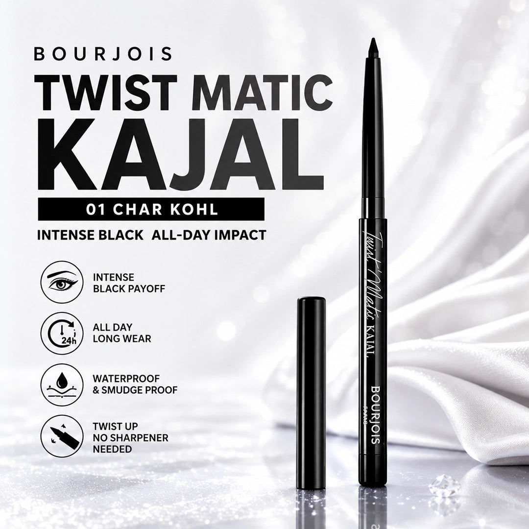 BOURJOIS TWIST MATIC KAJAL 01 CHAR KOHL