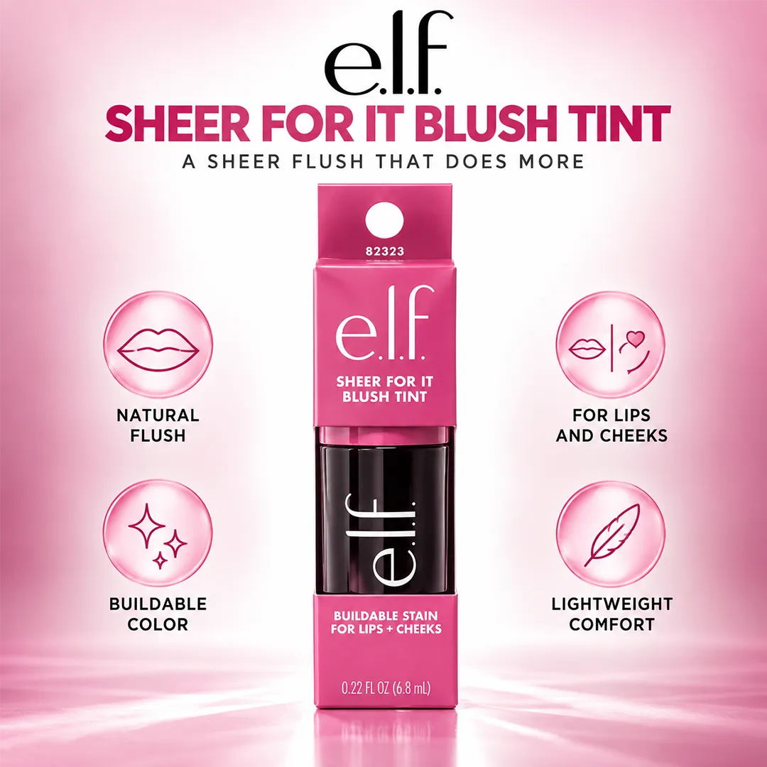 ELF SHEER FOR IT BLUSH TINT PLUMPS UP