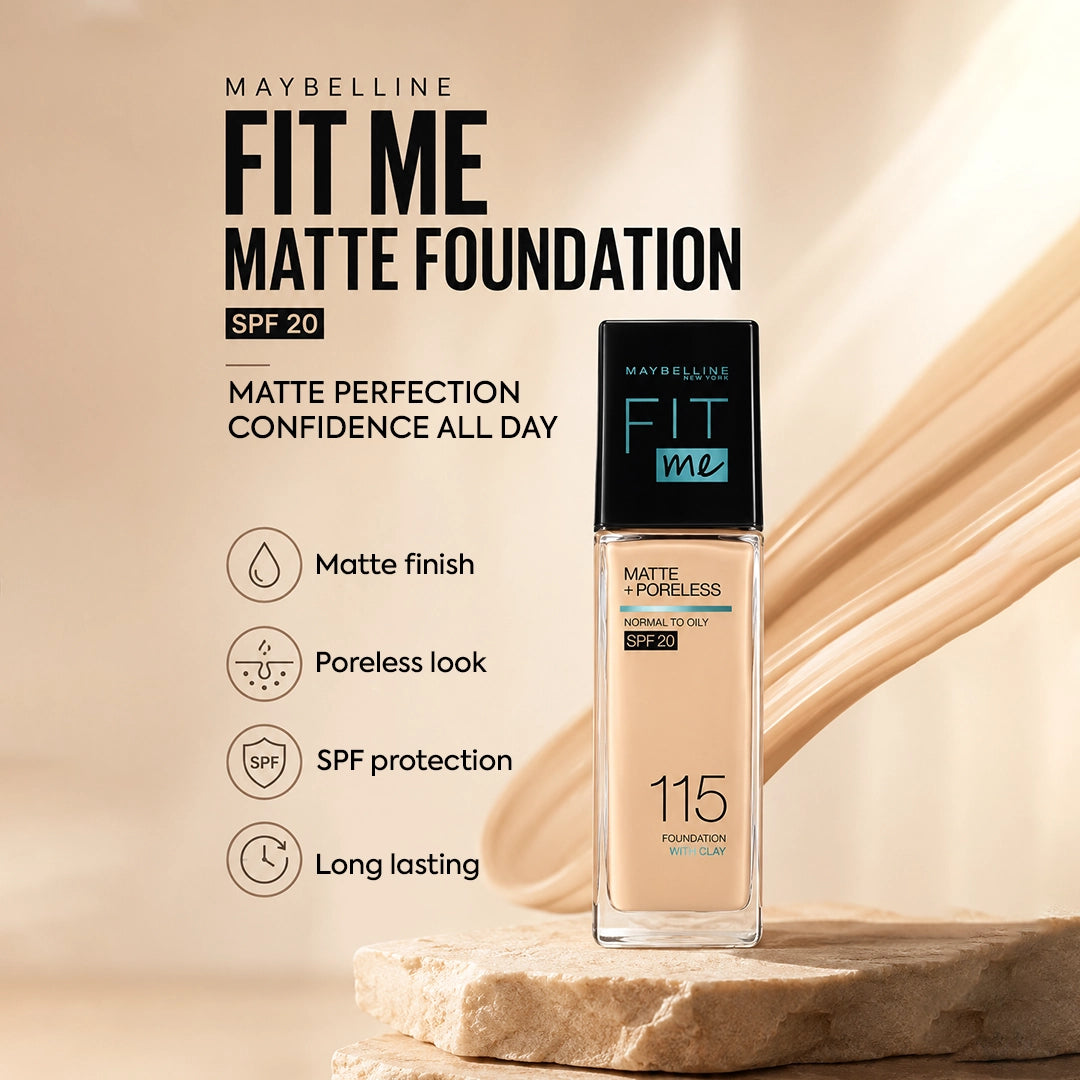 MAYBELLINE FIT ME FOUNDATION MATTE SPF20 30ML