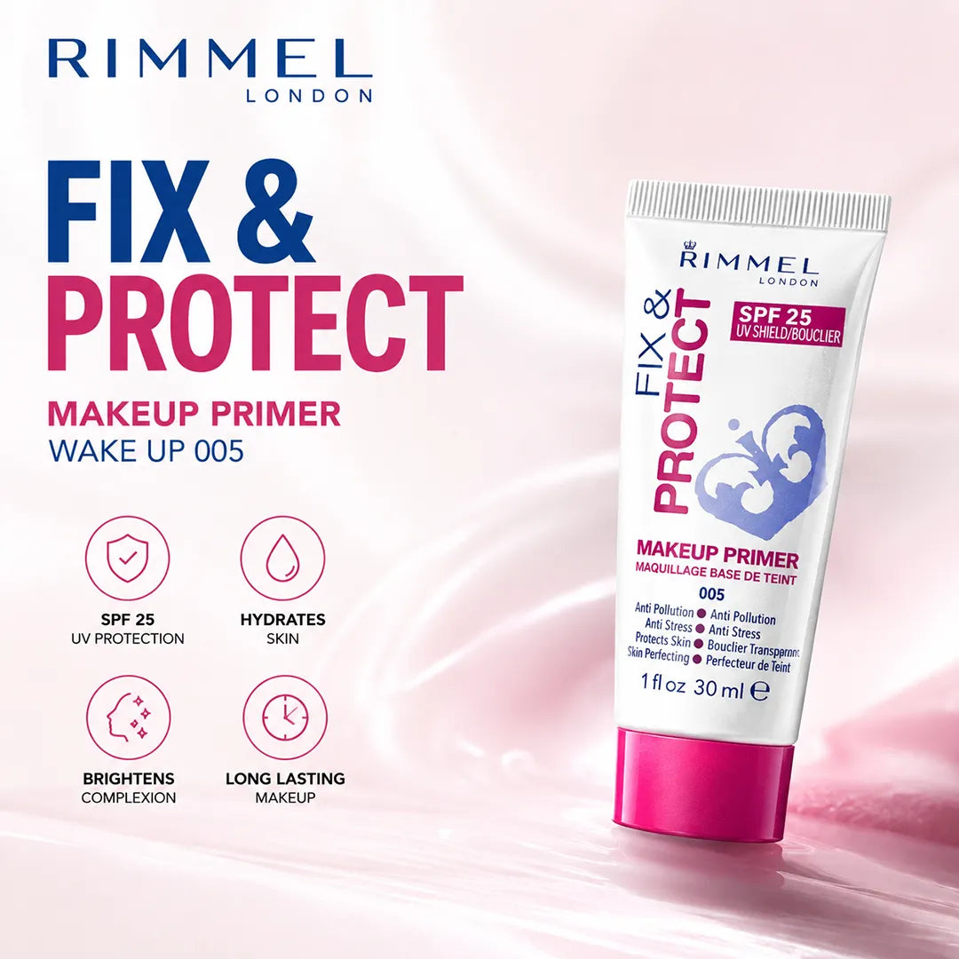 RIMMEL PRIMER FIX & PROTECT WAKE UP 005