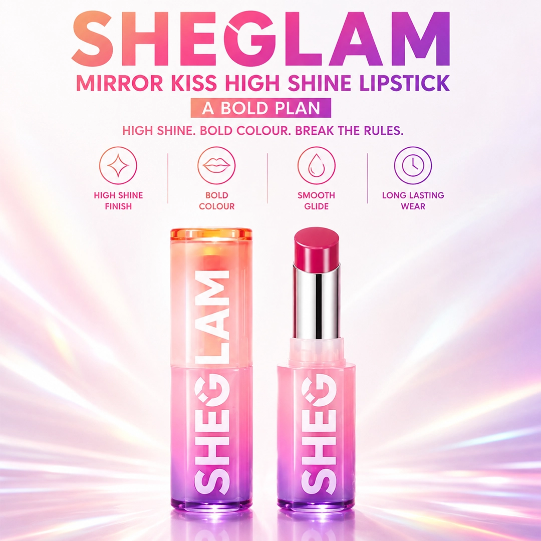 SHEGLAM MIRROR KISS HIGH SHINE LIPSTICK