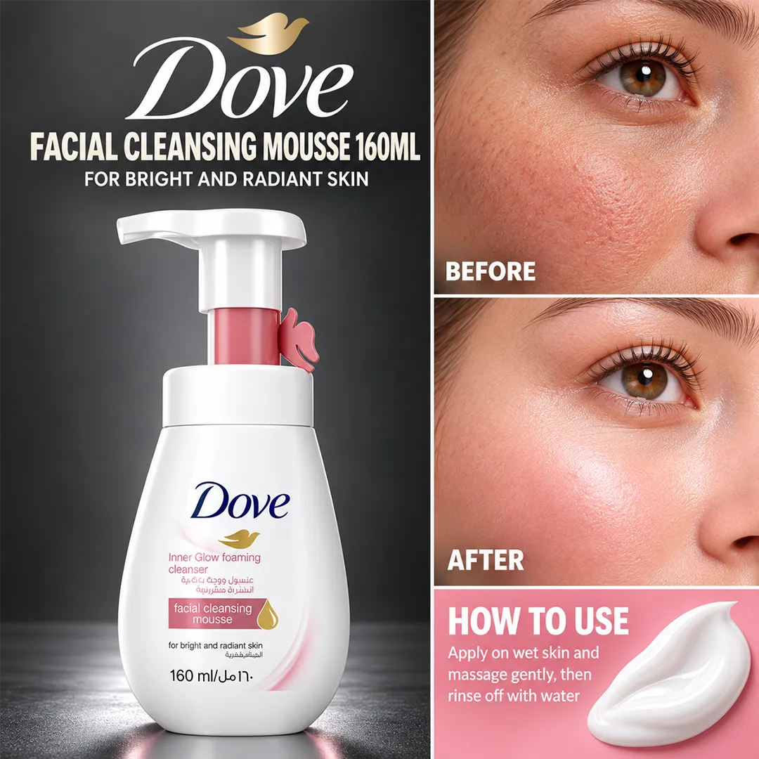 DOVE FACE WASH 160ML BRIGHT & RADIANT SKIN
