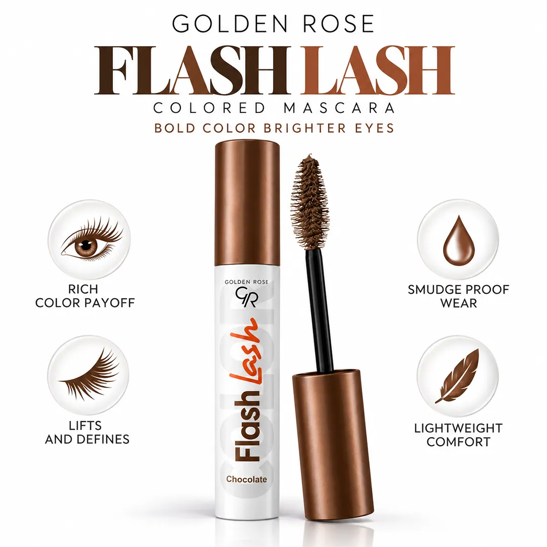 GOLDEN ROSE MASCARA COLORED FLASH LASH 11