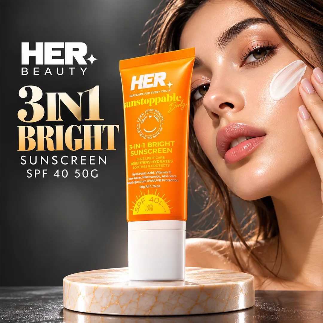HER BEAUTY 3IN1 BIRGHT SUNSCREEN SPF 40 50G